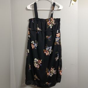 Maternity‎ Floral Black Dress